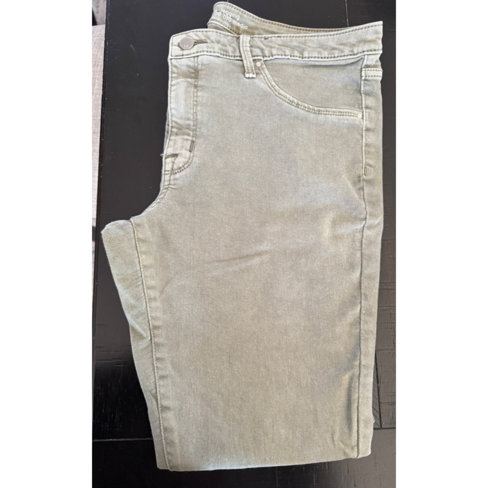 Olive Green Jeggings Sz 14/32